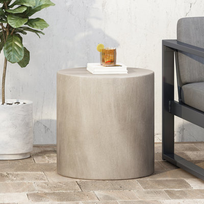Table d'appoint d'extérieur en béton