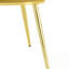 Chaise d'appoint unique capitonnée à bulles en forme de cœur avec structure en métal-398556005