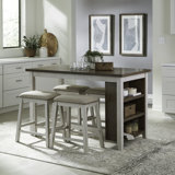 Latour Counter Height Dining Set w/ Upholstered Seats