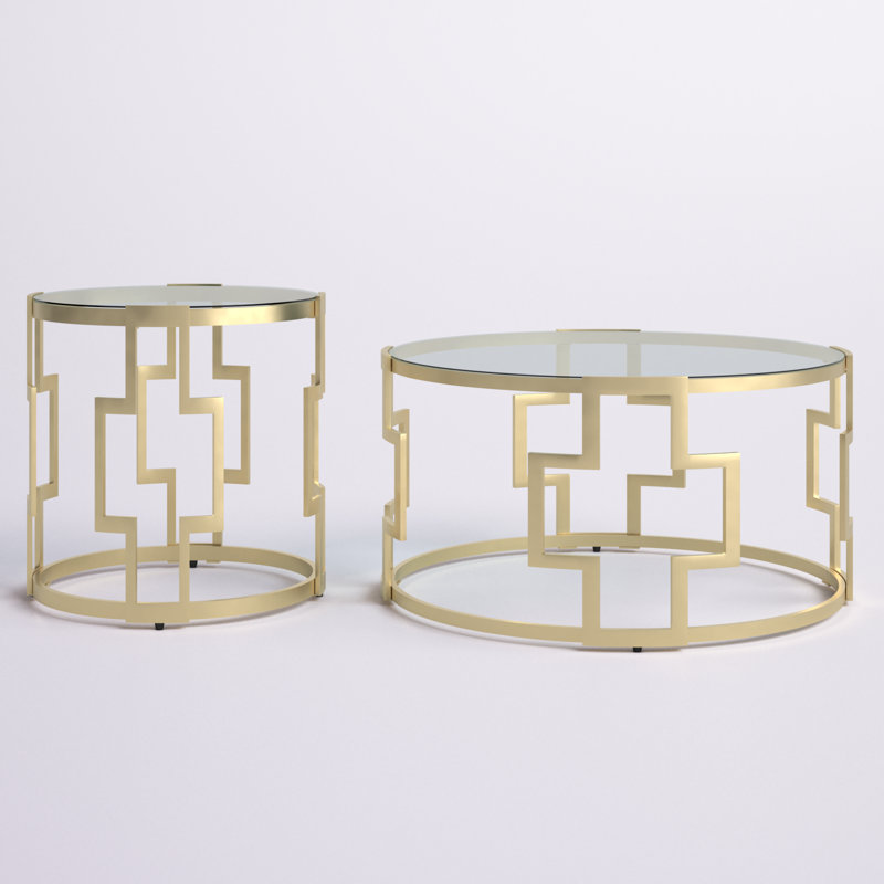 Ensemble de tables basses 2 pièces Birnson