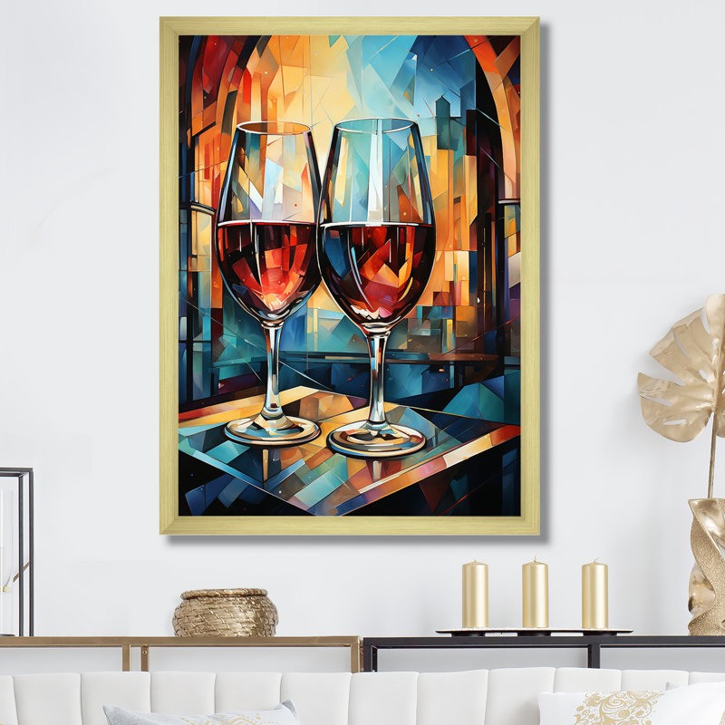 Toast Reflections II, reproduction d'art sur toile, H 44 po x l 34 po x P 1,5 po, Cadre doré simple