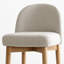 25.5'' Linen Counter Stools with Solid Wood Legs-591029573