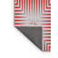 Tapis rouge/blanc à motifs Thorfinn-136088447