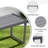 Outdoor Patio Dining Set with Rectangular Dining Table and Faux Wood Benches-656958067