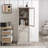 Freestanding Cabinet with Glass Door and Shelves-563689118