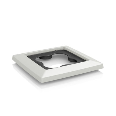  White Plastic Coaster for LECHUZA CUBICO 30 Planter | D32 H4.5 cm
