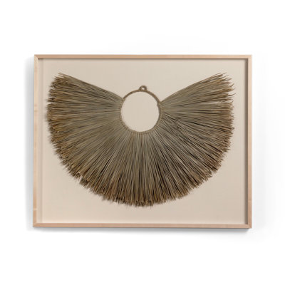 Lit Beda encadré objet Seagrass par FH Art Studio