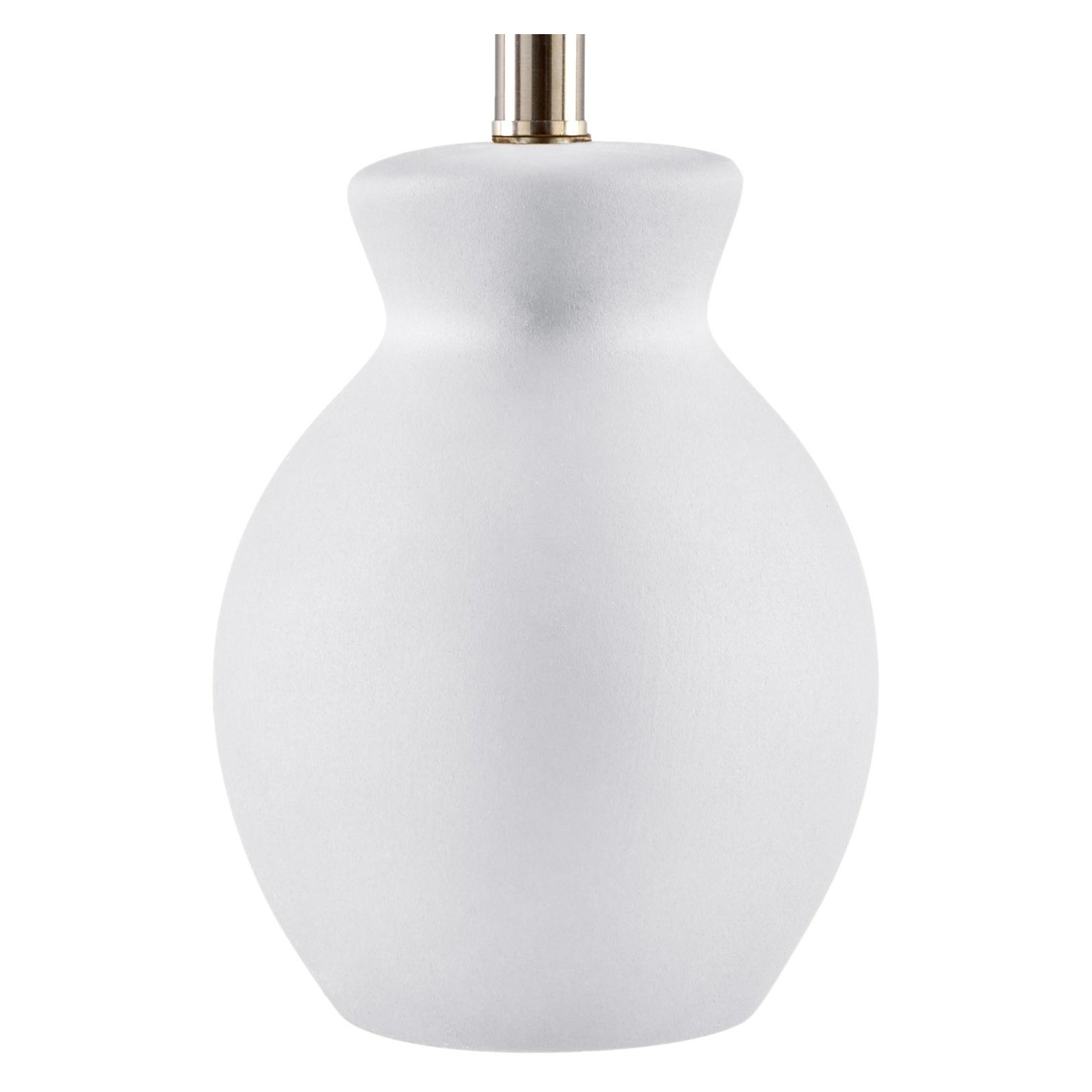 Momsen Scallop Shade Matte Lamp, White, Natural, 15"H x 8"W x 8"D