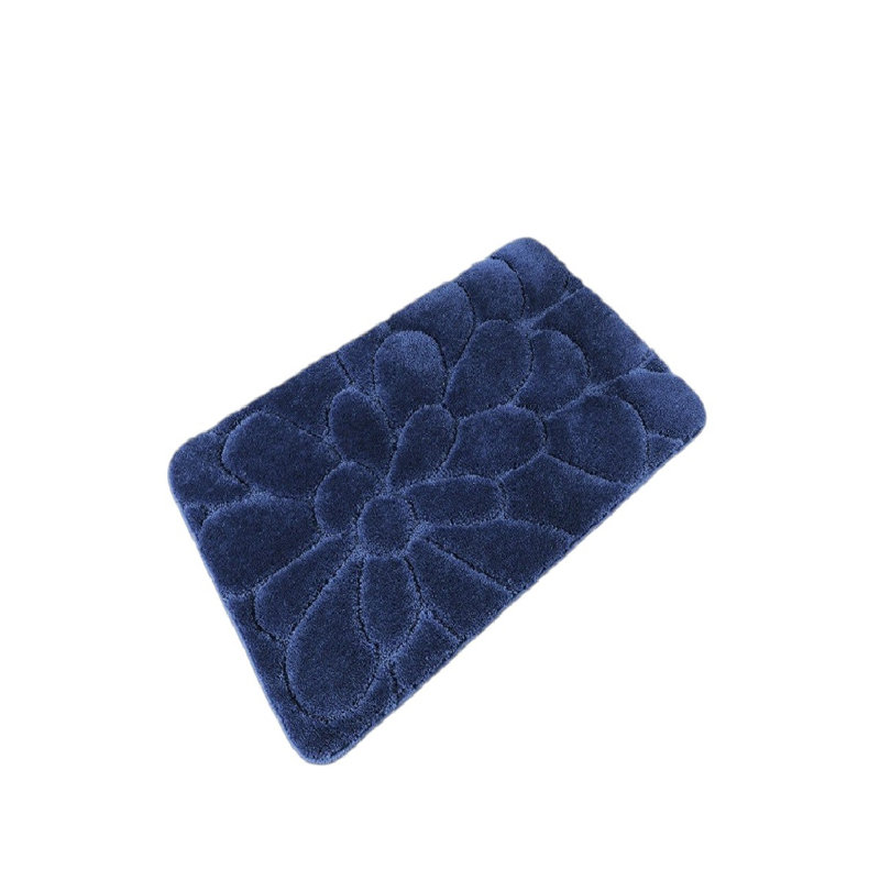 Chatteris Non-Slip Bath Rug, Navy Blue