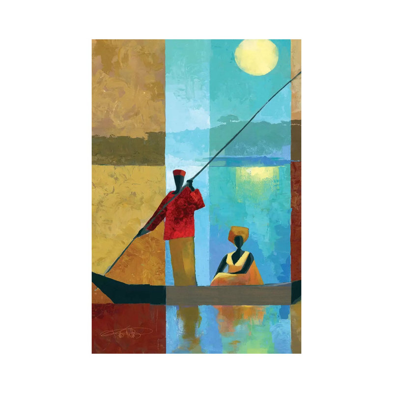 On The River II by Keith Mallett - Wrapped Canvas Gallery-Wrapped Canvas Giclée, 101.6 cm H x 66.04 cm W