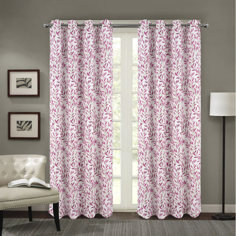 Sinaya Blackout Curtain Single Panel, Red