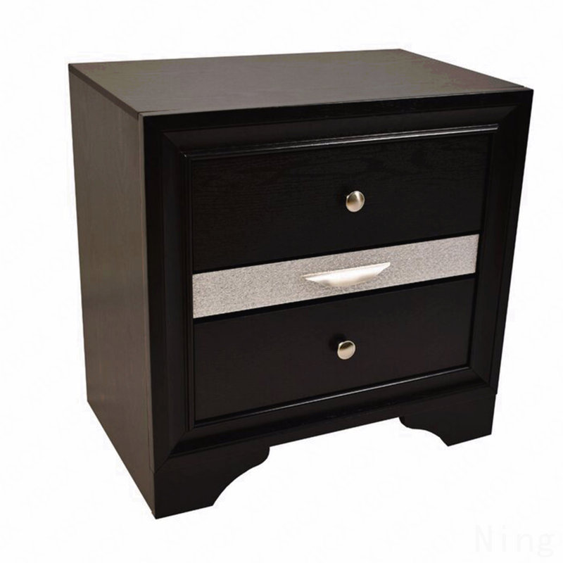 Table de chevet 2 tiroirs Traditional, en bois