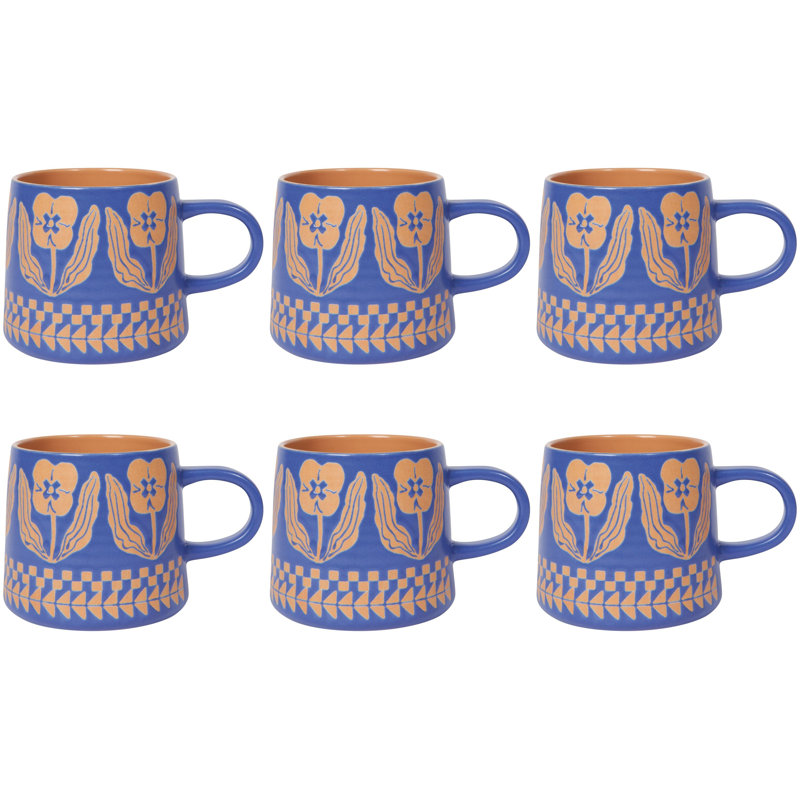 Set of 6 Mug Imprint Teppi