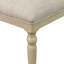 Chaise de salle à manger rembourrée de 2 avec coussin en mousse et rembourrage gris