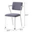 Chaise de bureau rembourrée à dossier ouvert-1605285083