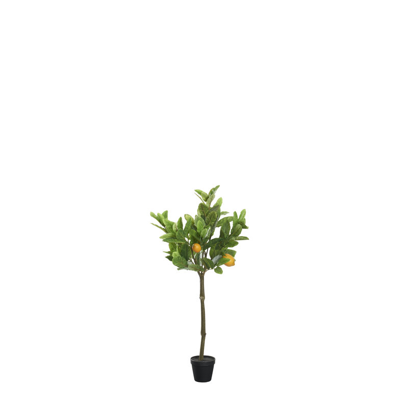 Faux Lemon Tree in Planter