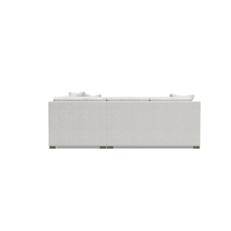 Kelsey Sectional, White Polyester