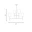 Barbara Barry Key 4 Light Dining Room Chandelier With White Linen Shade-2013962550