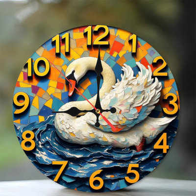 Horloge murale à paillettes