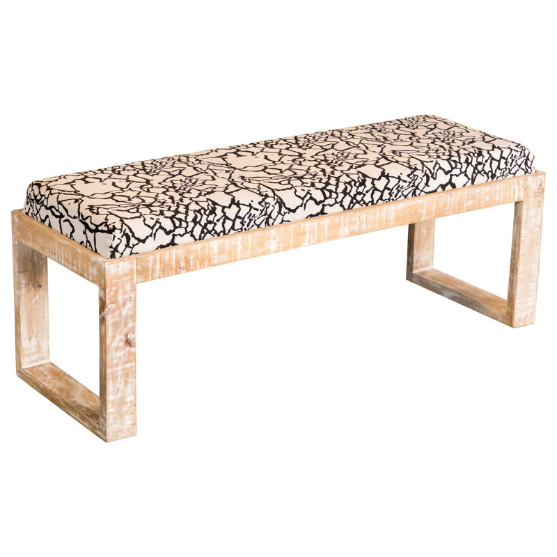 Moro Upholstered Bench, 17" H x 47" W x 16" D