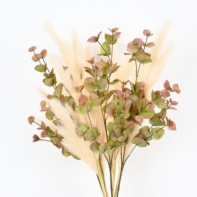 36" Farmhouse Pampas Grass Greenery Foliage Fall Spray Stem, Faux Branches For Vase Filler Dining Table Centerpieces Indoor Decoration
