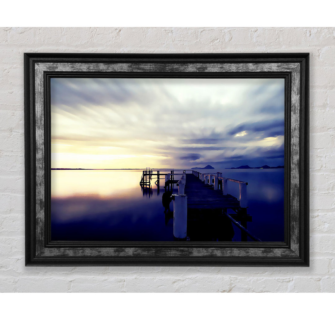 Stunning River Jetty Sunrise - Einzelner Bilderrahmen Kunstdrucke