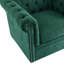 Fauteuil club pivotant rembourré Danyiel Chesterfield