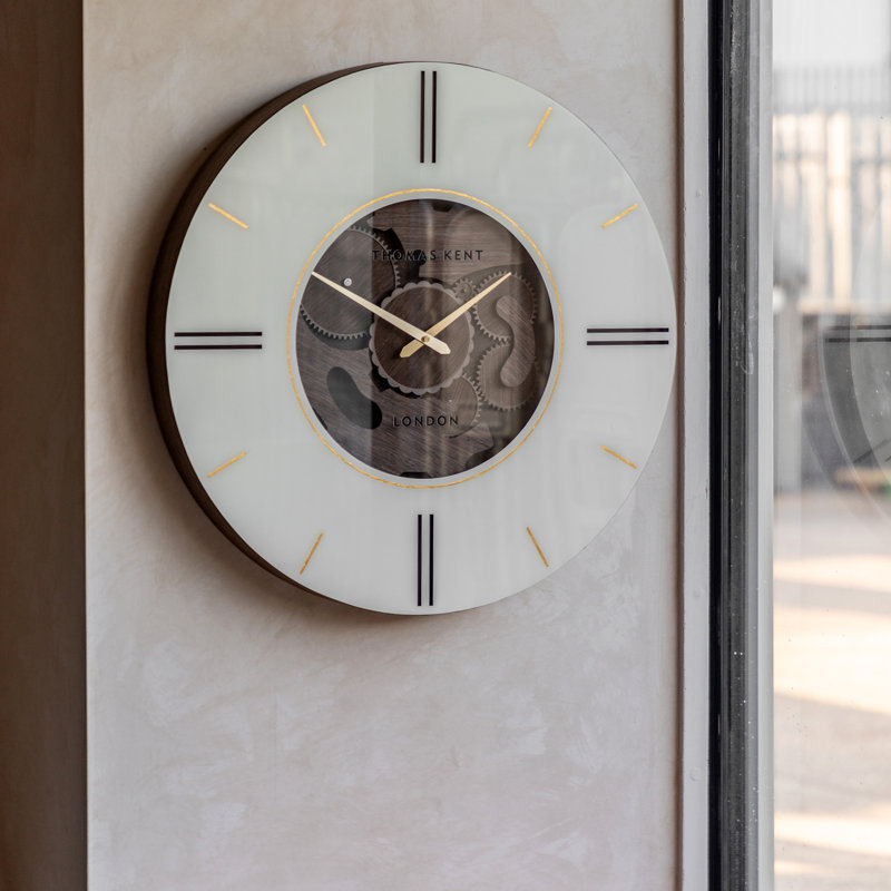 Numerical MDF Atomic Tabletop Clock, Dark Wood