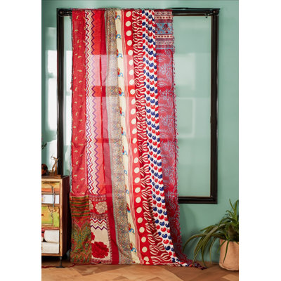 Charlcy Polyester Blend Sheer Curtain Single Panel