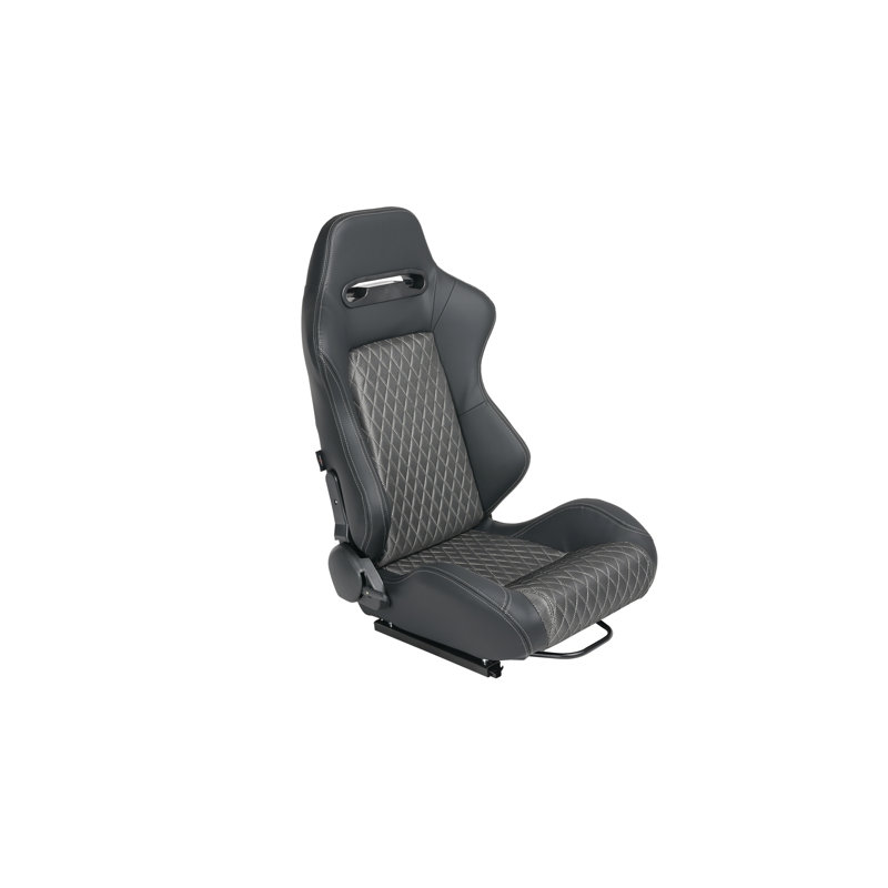 RACING SEAT, Black/Silver