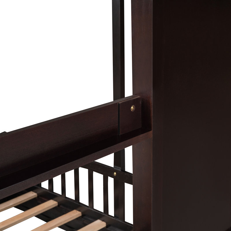 Lit plateforme simple en forme de L Replay , Espresso