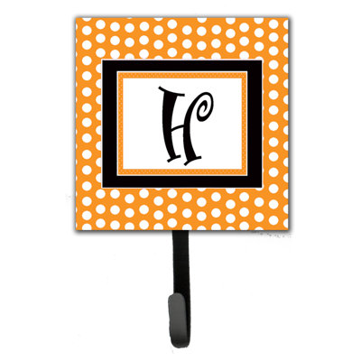 Porte-laisse coussin monogramme et crochet mural