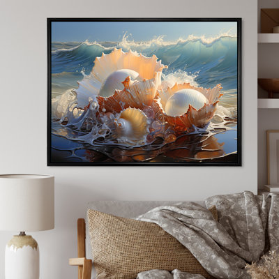 " White Seashells On The Beach "