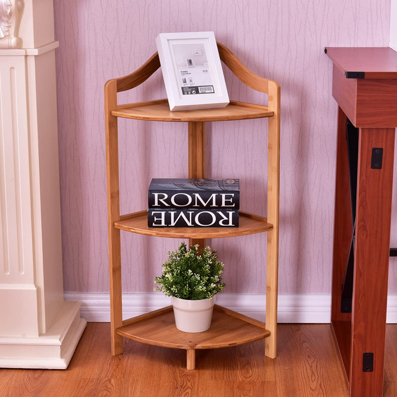 Stagbriar Wood Corner Bookcase
