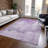 Machine Washable Indoor/Outdoor Xhevrie Lavender Rug-1437363863