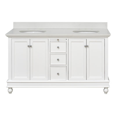 Ferdinand 60'' Double Bathroom Vanity with Top