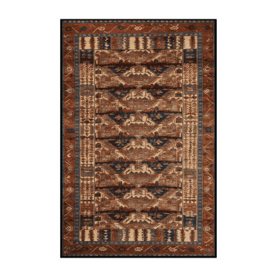 Machine Washable Turkish Brown Area Rug
