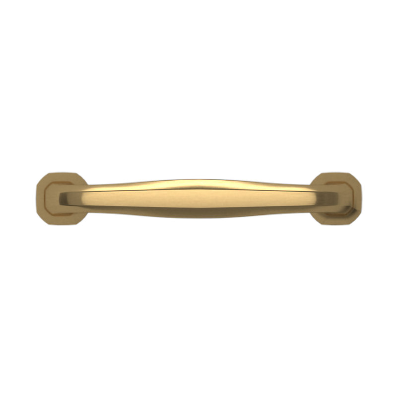 4362 Severin Fayerman B Pull, 4" CTC, Satin Brass