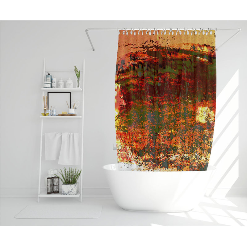 Red Branches Designer Shower Curtain