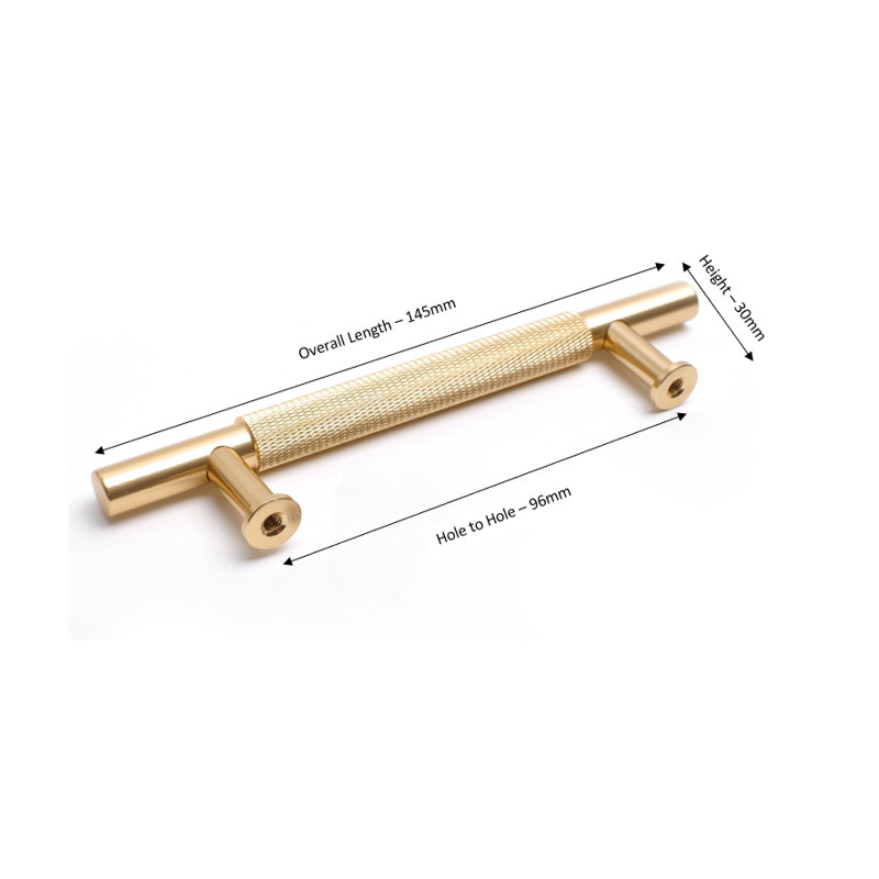 Lansen Bar Handle, Gold, 96mm