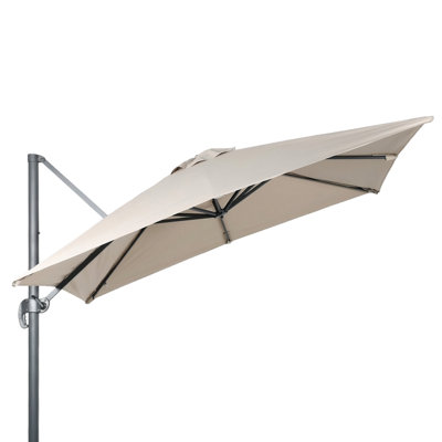  Auvent de remplacement 10 'x 10' en porte-à-faux pour parasol carré 8 côtes