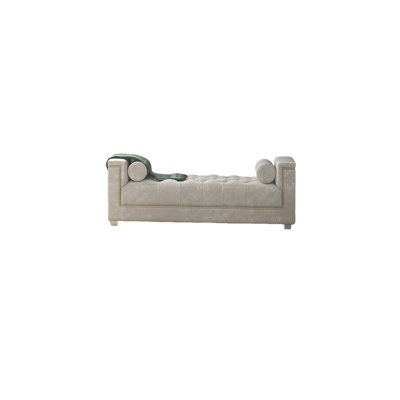 Velvet Upholstered Bench