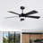 52" Modern 5-blade Ceiling Fans With Lights And Remote-1060924667