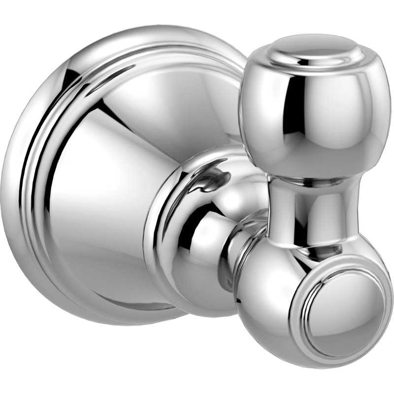 Woodhurst Single Towel Hook Bath Hardware Accessory, Chrome