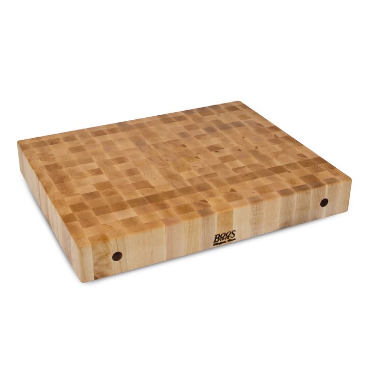 4-Cooks Series 1 Edge Grain Cutting Board John Boos Maple 8 W x 12 L