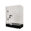 Clear Cabinet Acrylic Display Removable Shelf Case Plexiglass Showcase with Lock and Key Transparent