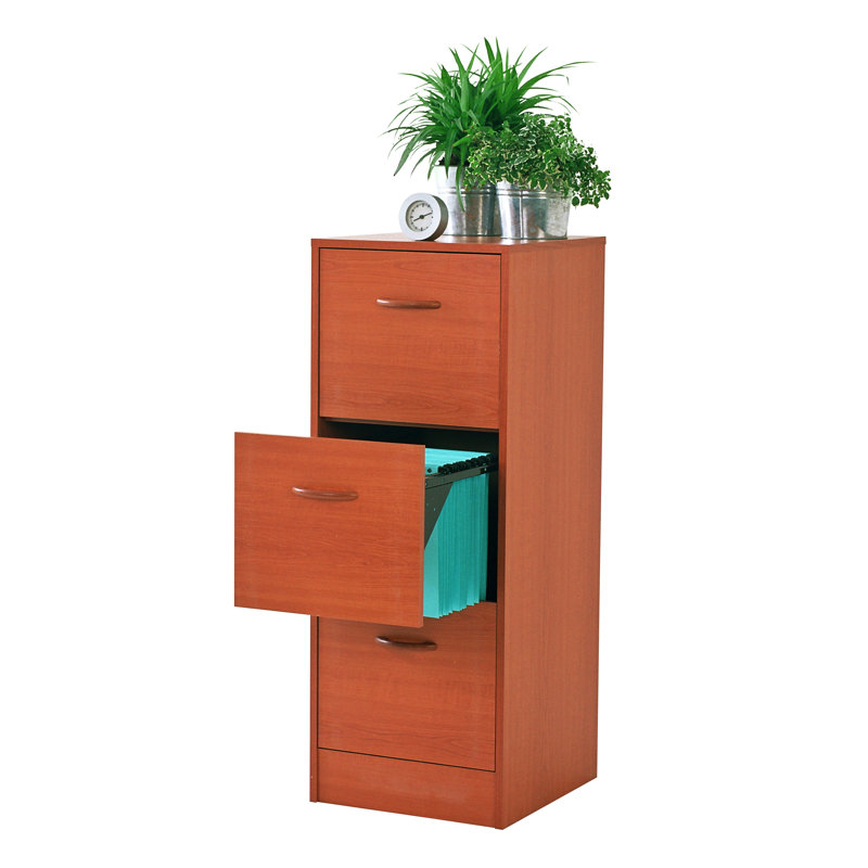 Caulkins 41.4cm Wide 3 -Drawer File Cabinet, Cherry