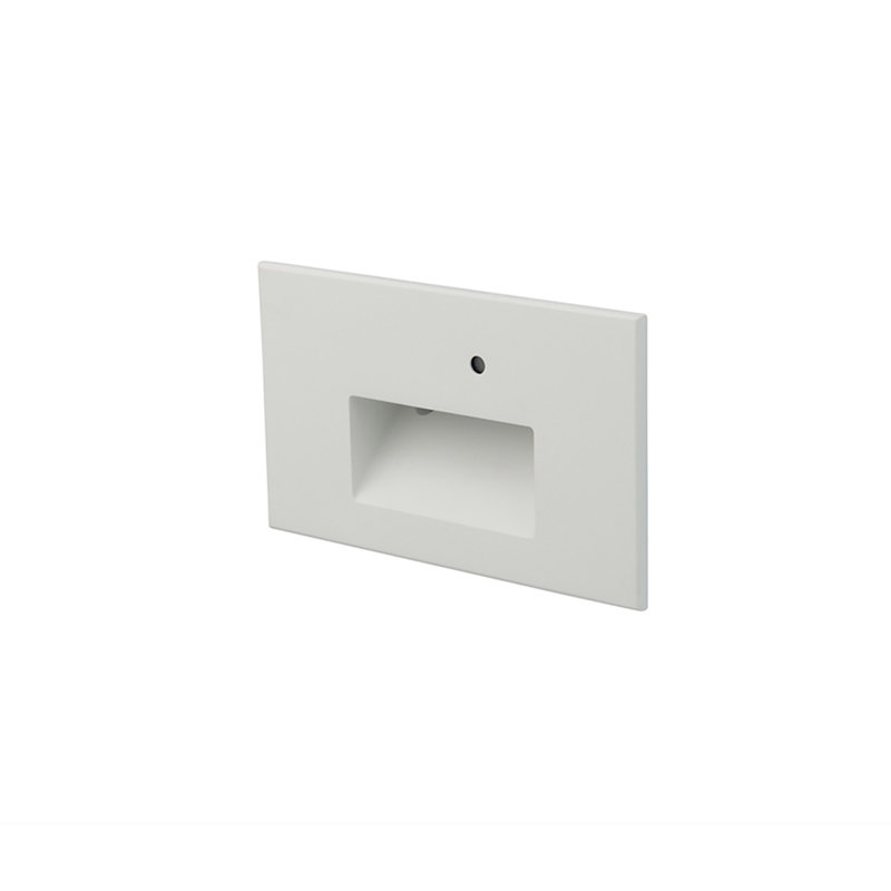 Marchepied intégré en métal à DEL, Blanc