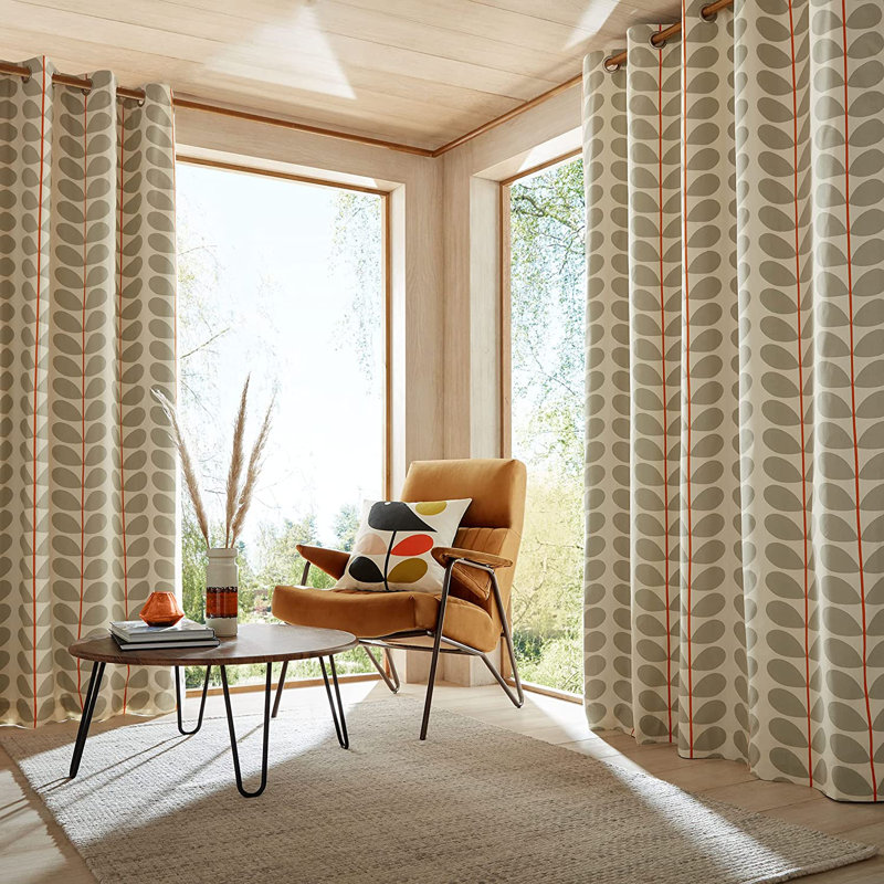 Stem Eyelet Room Darkening Curtains, 229 x 229cm