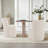 Madie Upholstered Dining Chair with Casters-104838751